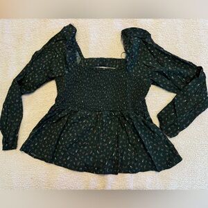Square neck blouse